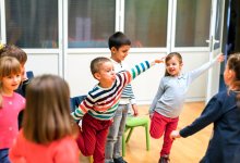 Photo of prek children dancing