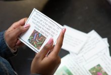 Student reviewing science vocabulary